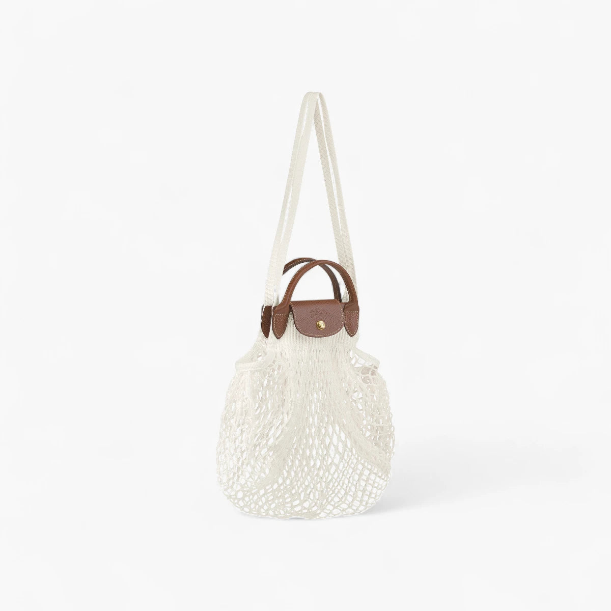 Longchamp Le Pliage Filet Shoulder Bag Ecru | LEVISONS