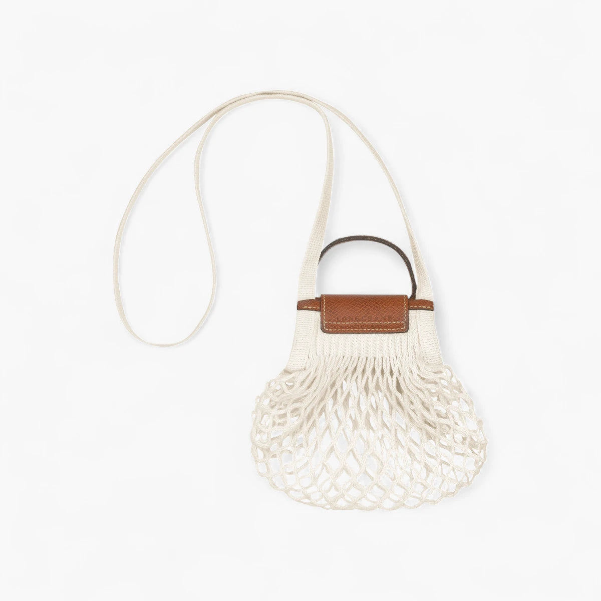 Longchamp Le Pliage Filet Clutch Ecru | LEVISONS