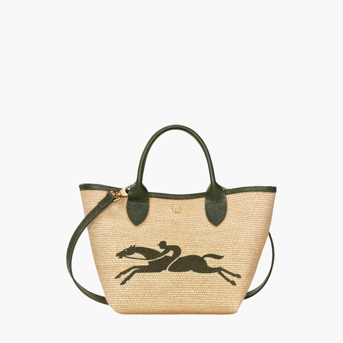 Longchamp Le Panier Pliage Top Handle Bag Khaki | LEVISONS