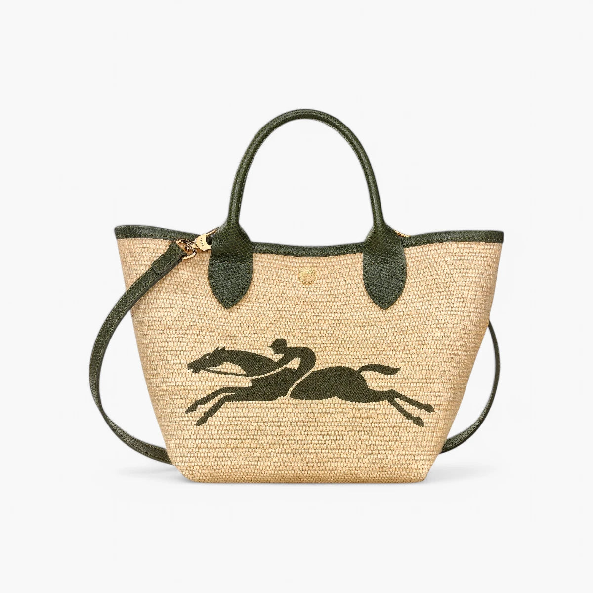Longchamp Le Panier Pliage Top Handle Bag Khaki | LEVISONS