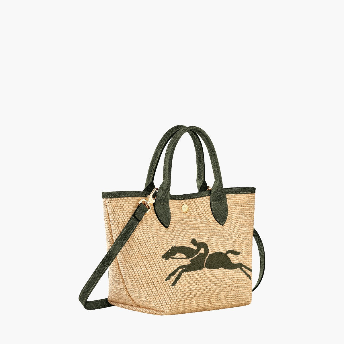 Longchamp Le Panier Pliage Top Handle Bag Khaki | LEVISONS