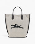 Longchamp Essential Toile Top Handle Bag Ecru | LEVISONS