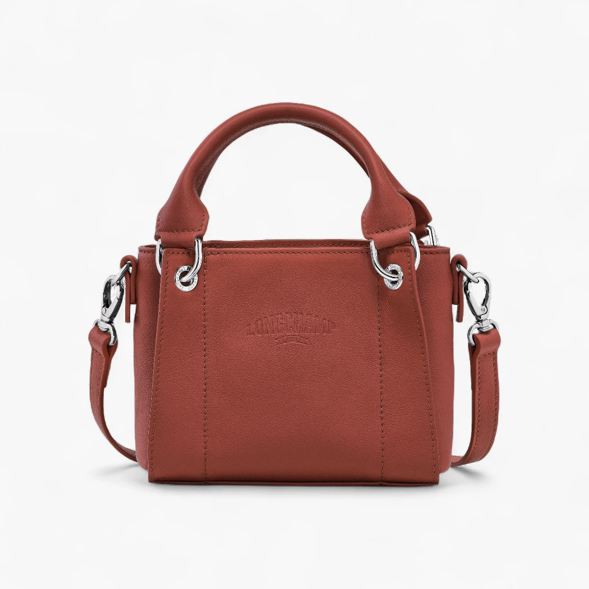 Longchamp Longchamp 3D Light Top Handle Bag Chestnut | LEVISONS