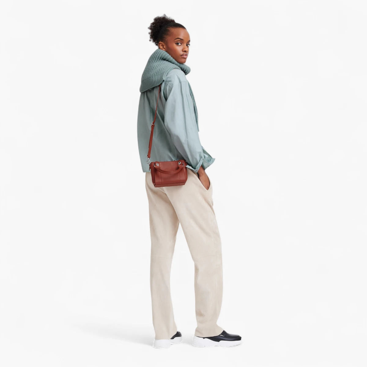 Longchamp Longchamp 3D Light Top Handle Bag Chestnut | LEVISONS