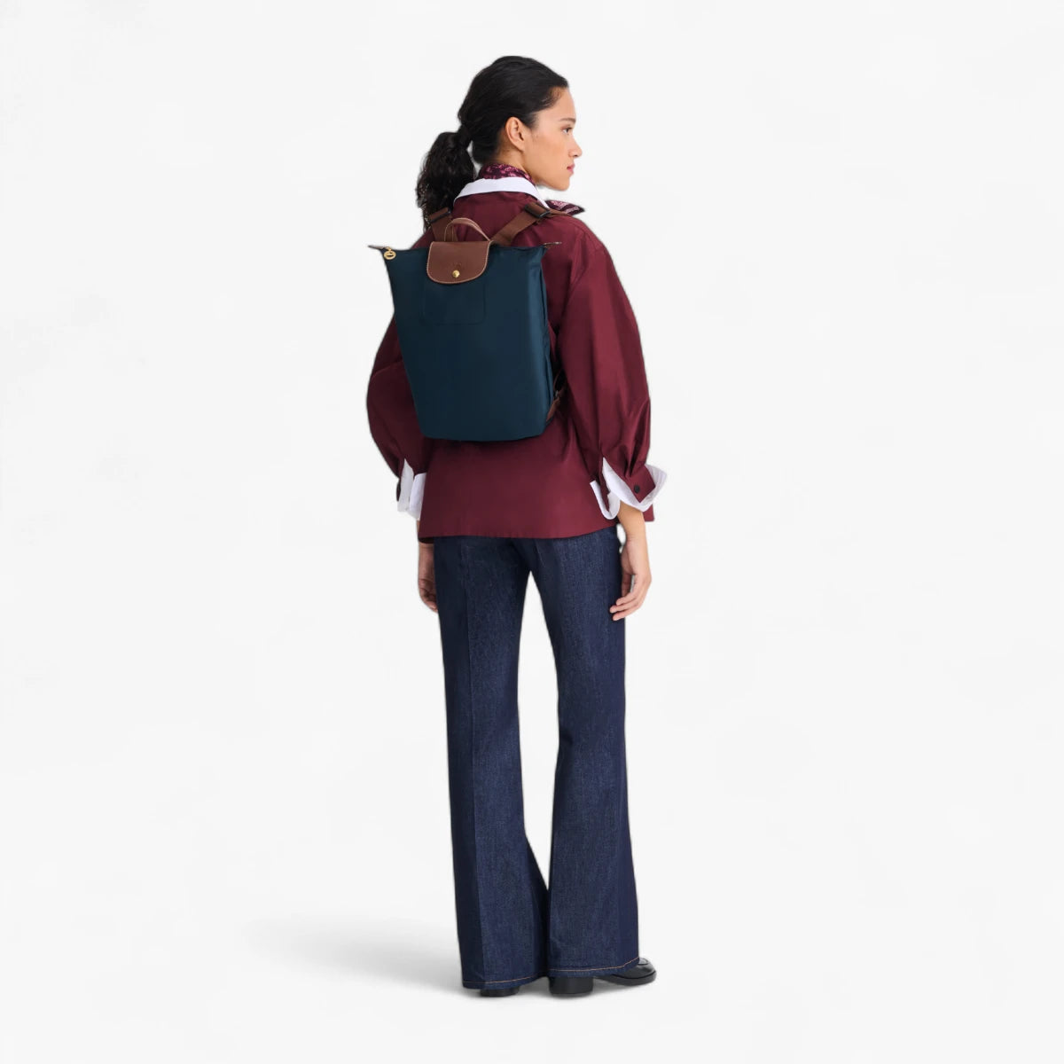 Longchamp Le Pliage Original Backpack Navy | LEVISONS