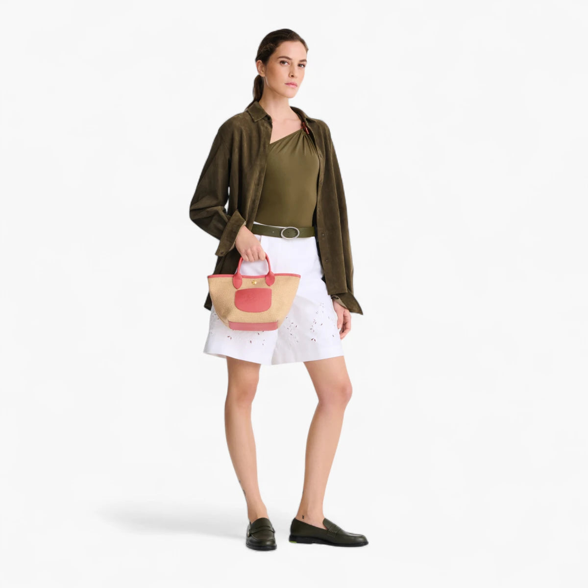 Longchamp Le Panier Pliage Cross Body Bag Blush | LEVISONS