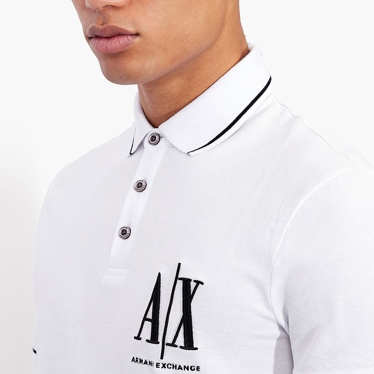 Armani Exchange Regular Fit Icon Logo Cotton Piqué Polo Shirt | LEVISONS