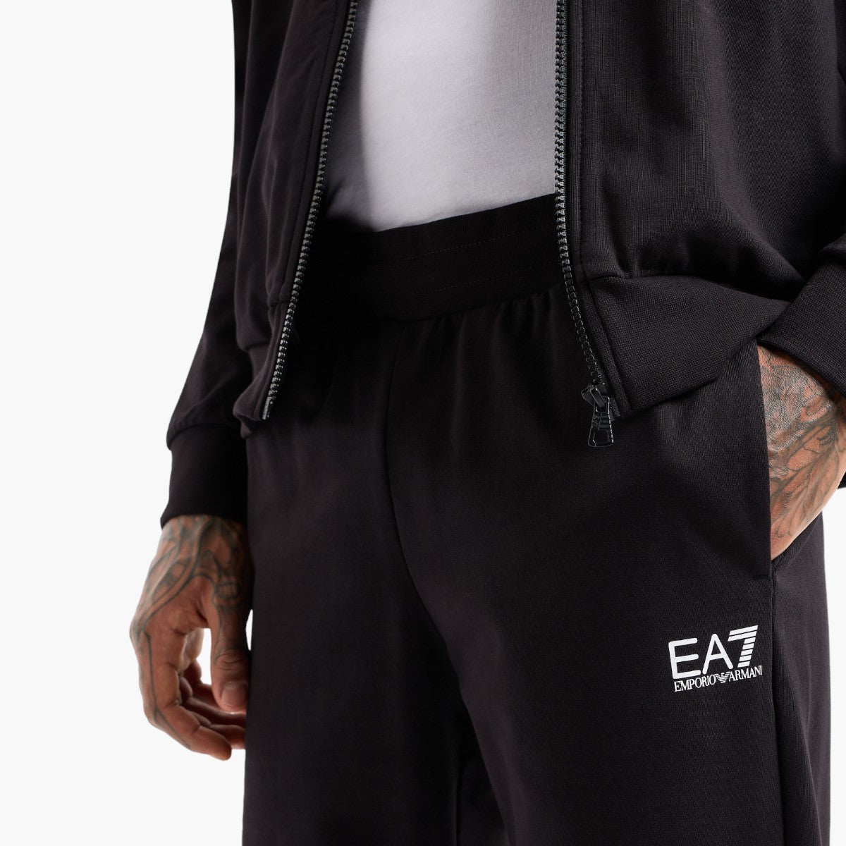 EA7 Cotton Tracksuit With Graphic Logo On The Back | LEVISONS