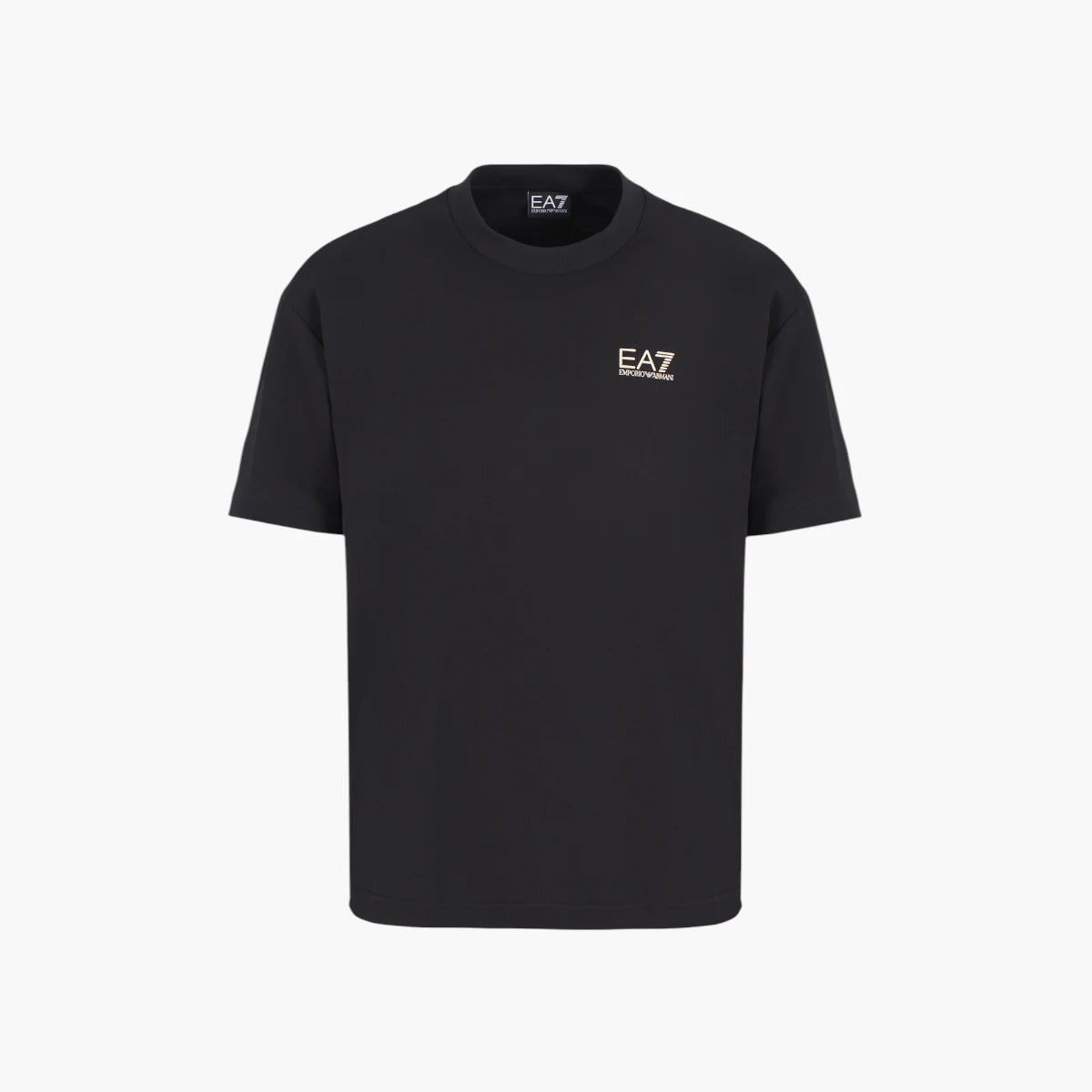 EA7 7 Lines Relaxed Fit Cotton Crewneck T-Shirt | LEVISONS