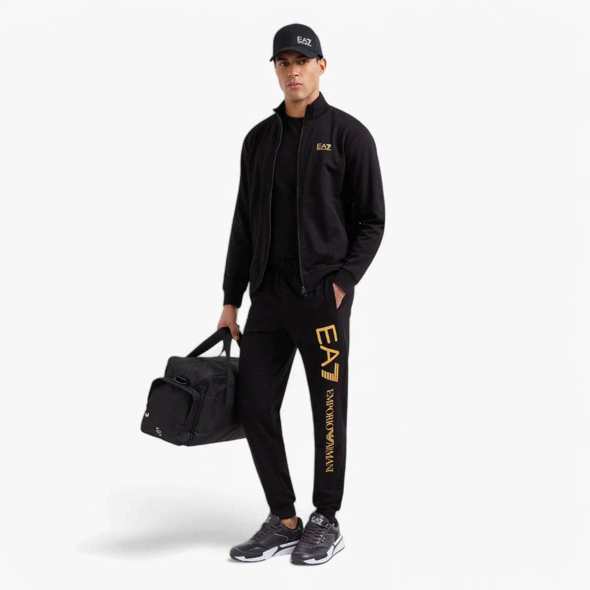 EA7 Regular Fit Logo Series Cotton Joggers | LEVISONS