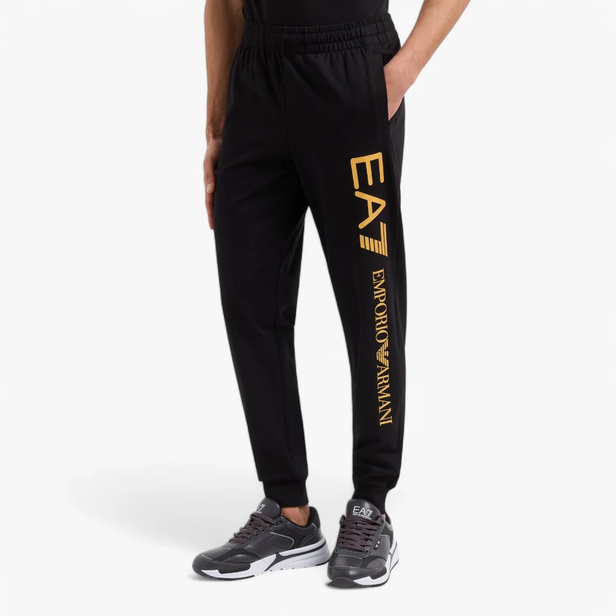 EA7 Regular Fit Logo Series Cotton Joggers | LEVISONS