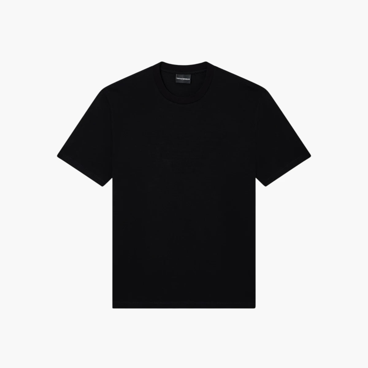 Emporio Armani Regular Fit Cotton T-Shirt With Intarsia Logo | LEVISONS