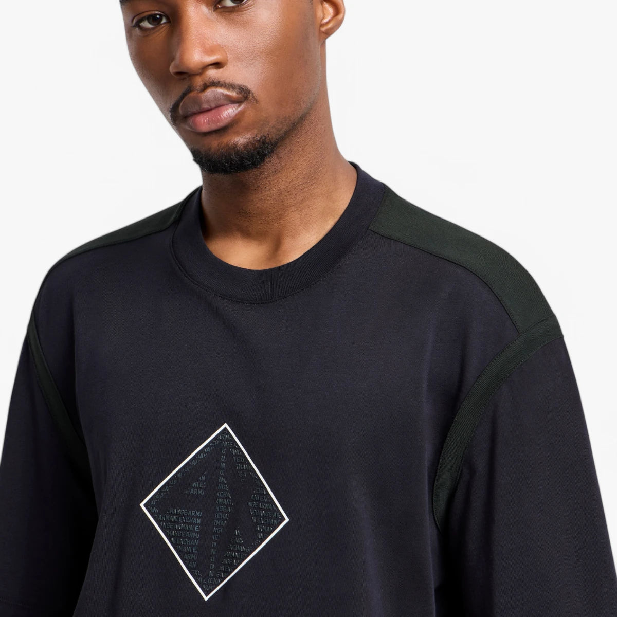 Armani Exchange Regular Fit Cotton Crewneck T-Shirt With Printed Logo | LEVISONS