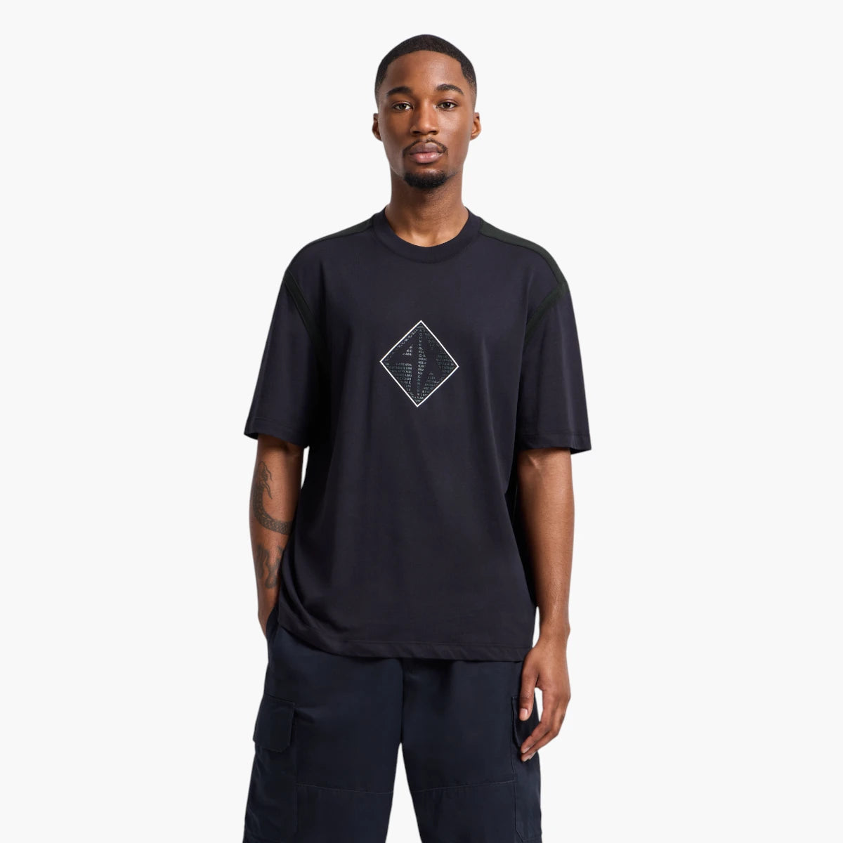 Armani Exchange Regular Fit Cotton Crewneck T-Shirt With Printed Logo | LEVISONS