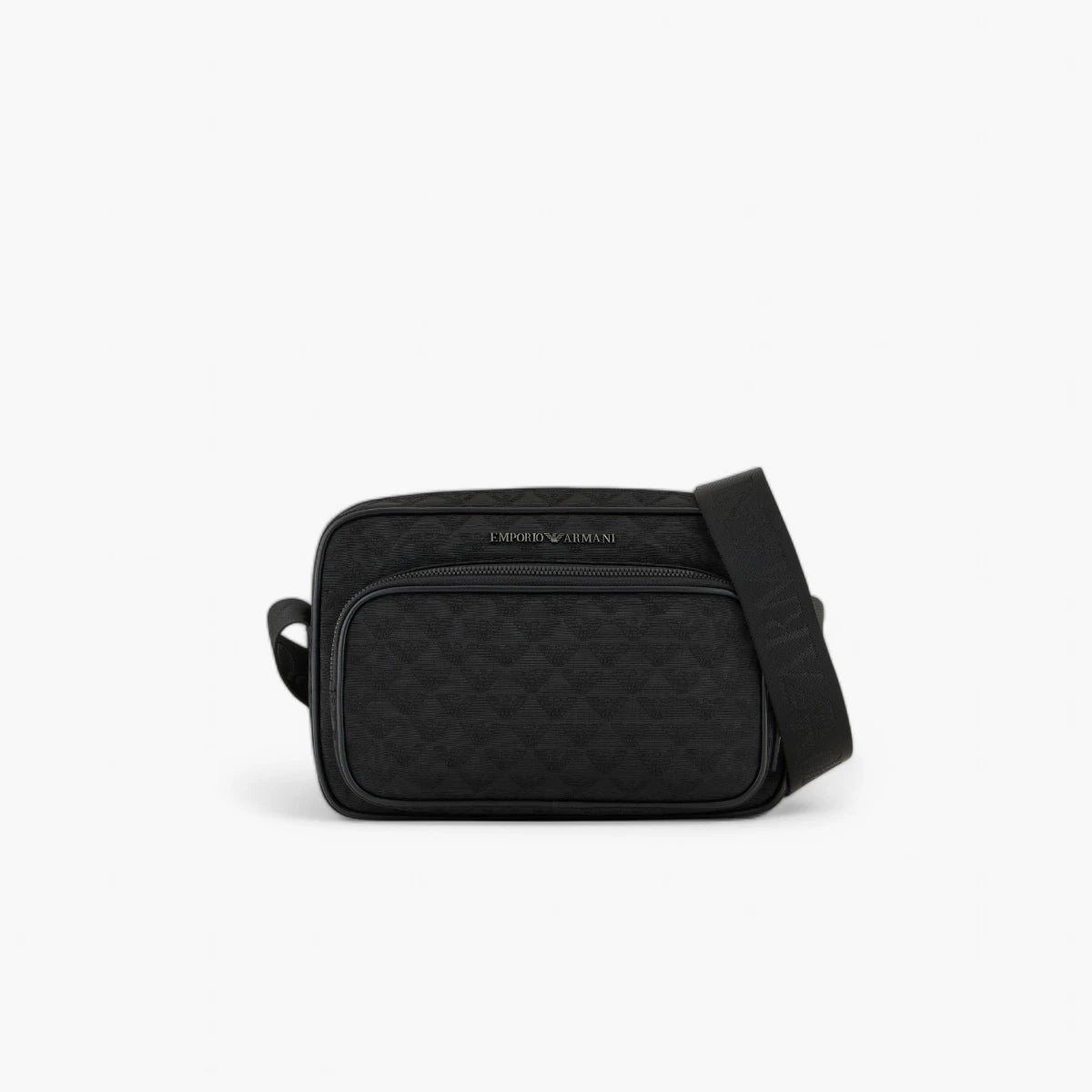 Emporio Armani All Over Logo Jaquard Shoulder Bag With Adjustable Straps | LEVISONS