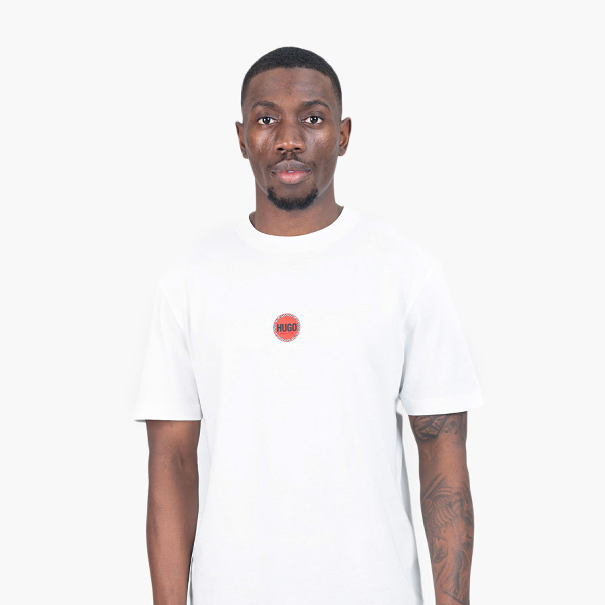 Hugo Red Cotton-Jersey T-Shirt With Racing Logos | LEVISONS