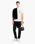 Emporio Armani Sustainable Cotton Blend Polo T-Shirt With Embroidery | LEVISONS