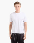 EA7 7 Lines Relaxed Fit Cotton Crewneck T-Shirt | LEVISONS