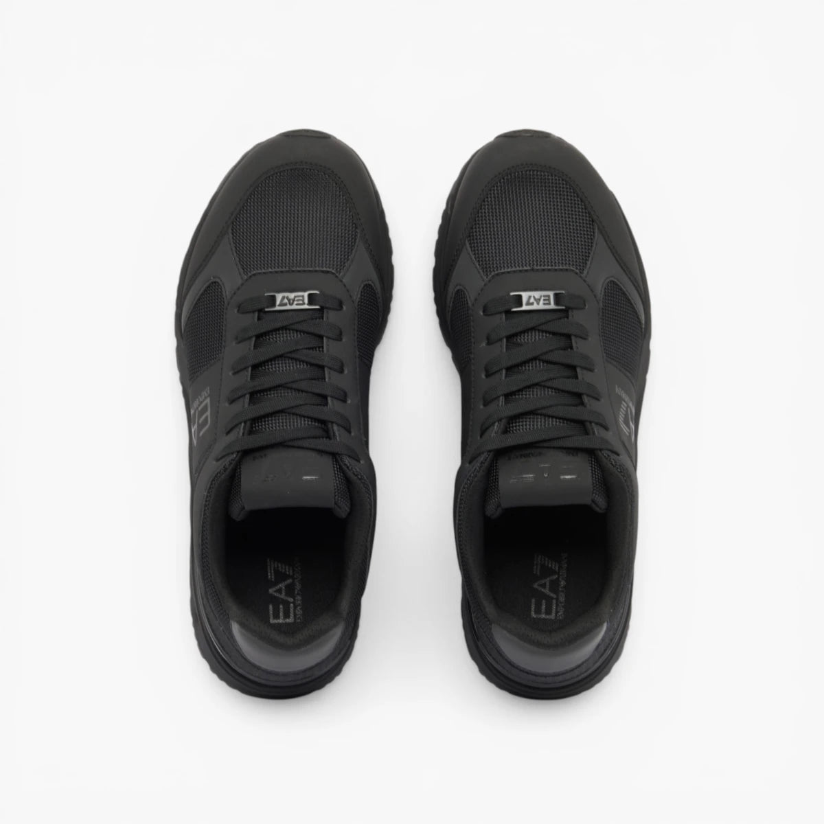 EA7 Black And White Evo Mesh Sneakers | LEVISONS