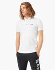 Ea7 Core Identity Cotton Pique Polo Shirt | LEVISONS