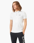 EA7 Core Identity Cotton Pique Polo Shirt | LEVISONS