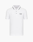 Ea7 Core Identity Cotton Pique Polo Shirt | LEVISONS