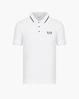 EA7 Core Identity Cotton Pique Polo Shirt | LEVISONS