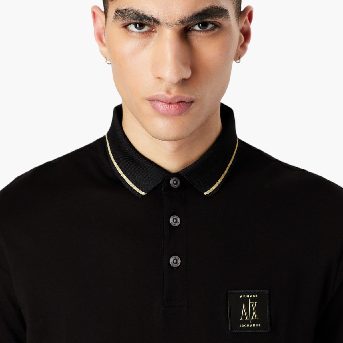 Armani Exchange Regular Fit Cotton Polo Shirt | LEVISONS