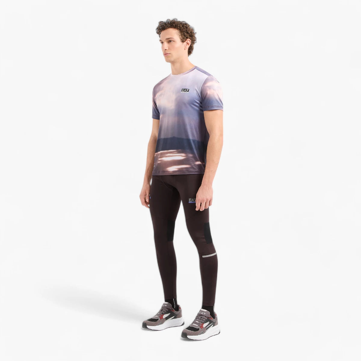 EA7 Ventus 7 Technical Fabric Crewneck T-Shirt | LEVISONS
