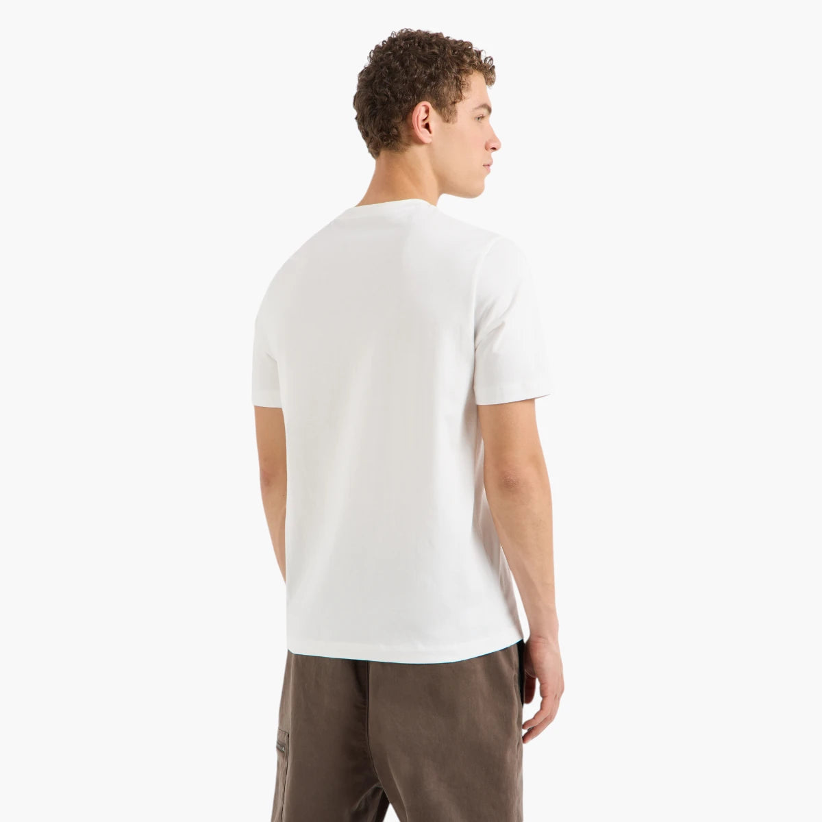 Armani Exchange Regular Fit Cotton Crewneck T-Shirt With Bold Logo Patch | LEVISONS