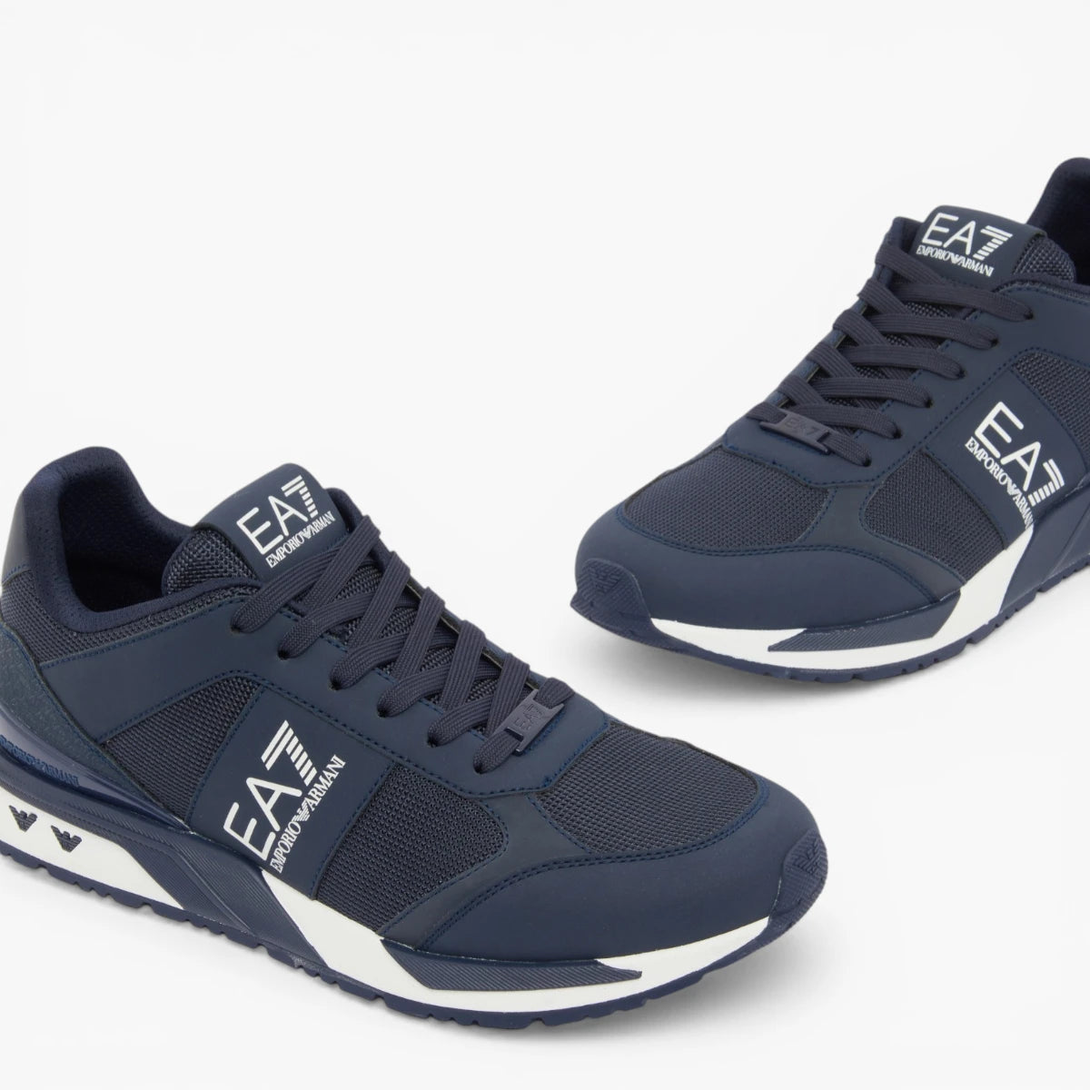 EA7 Black And White Evo Mesh Sneakers | LEVISONS