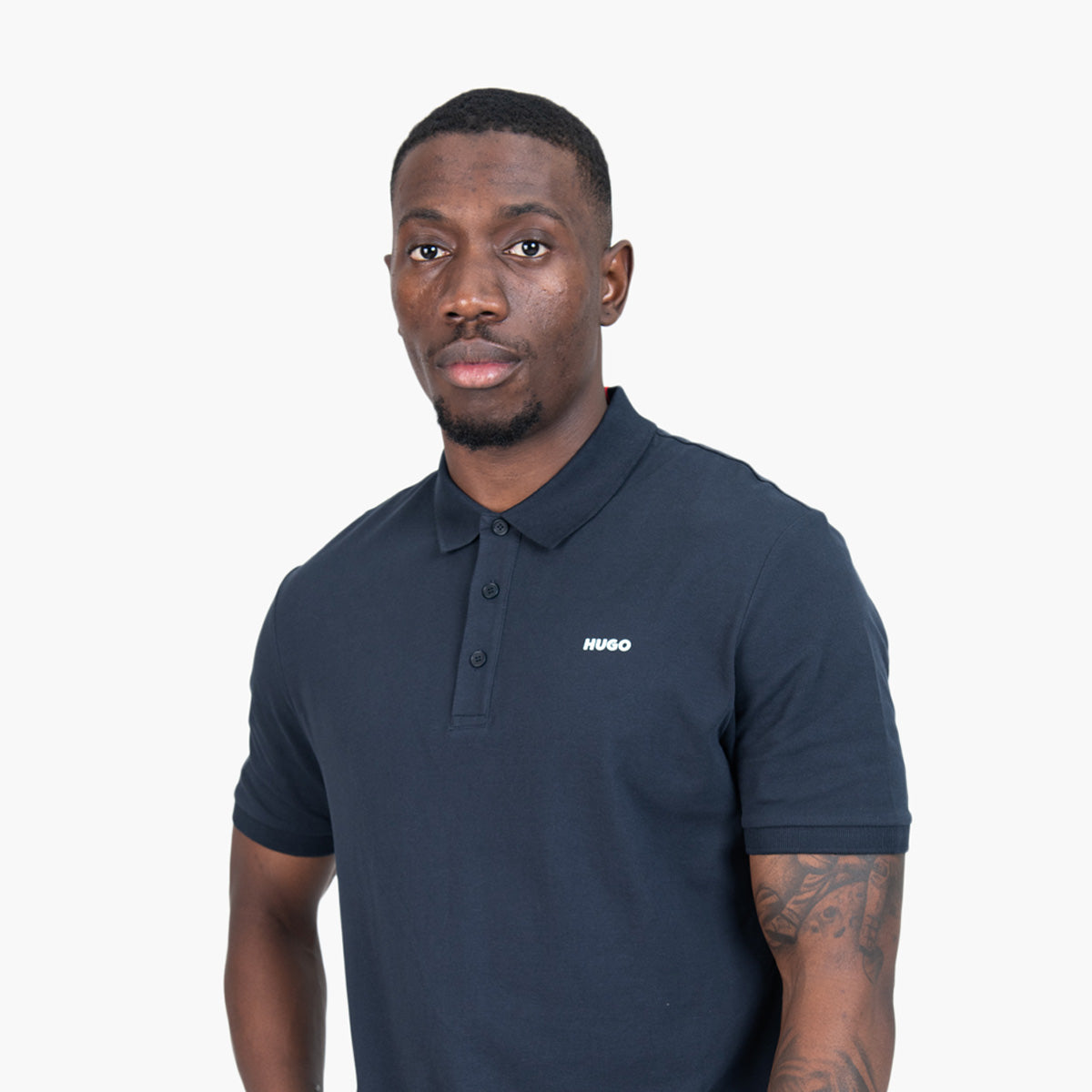 Hugo Red Cotton-Pique Polo Shirt With Logo Print | LEVISONS