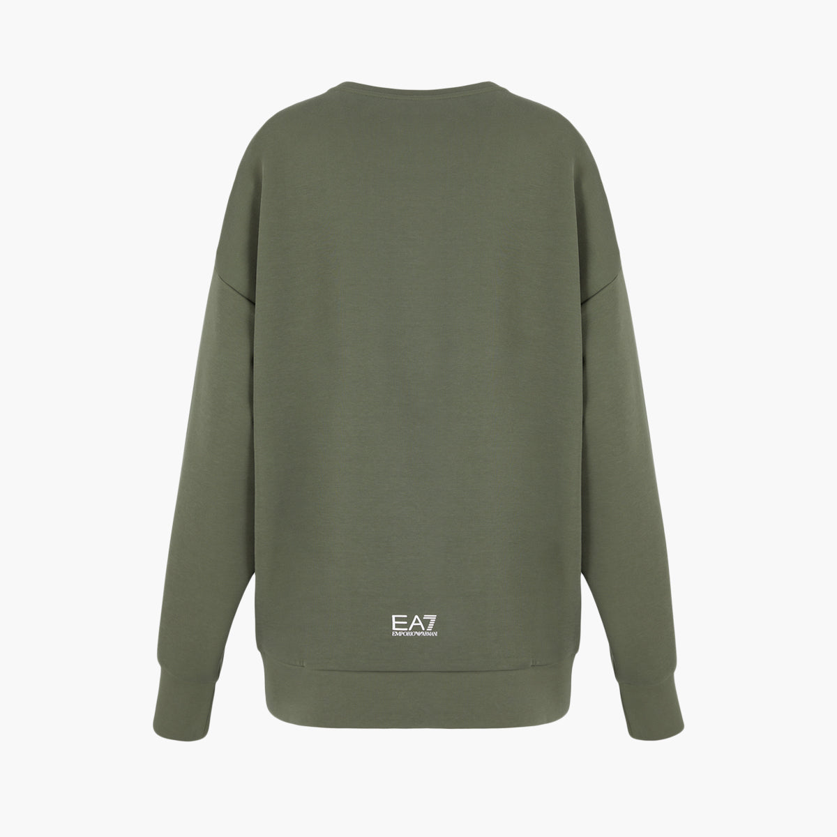 Ea7 Loose Fit Cotton Crewneck Sweatshirt With Subtle Branding | LEVISONS