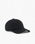 EA7 Logo Series Cotton Baseball Cap With Embossed Logo | LEVISONS