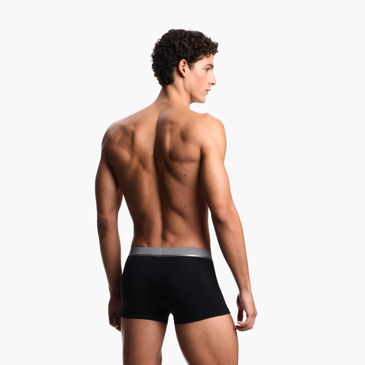Emporio Armani Three-Pack Asv Boxer Briefs With Shiny Logo Waistband | LEVISONS
