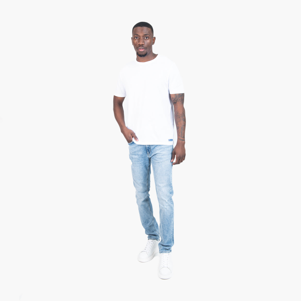 Hugo Blue Extra-Slim Fit Jeans In Stretch Denim | LEVISONS