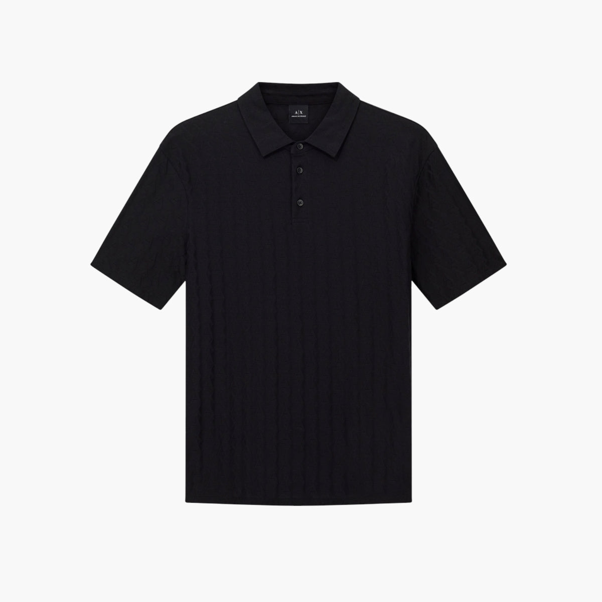 Armani Exchange All Over Jaqcuard Logo Regular Fit Cotton Polo Shirt | LEVISONS