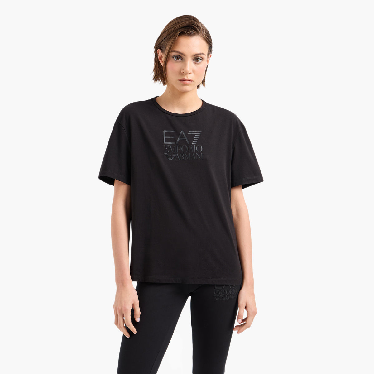 Ea7 Oversized Fit Cotton Crewneck Short Sleeve T-Shirt | LEVISONS