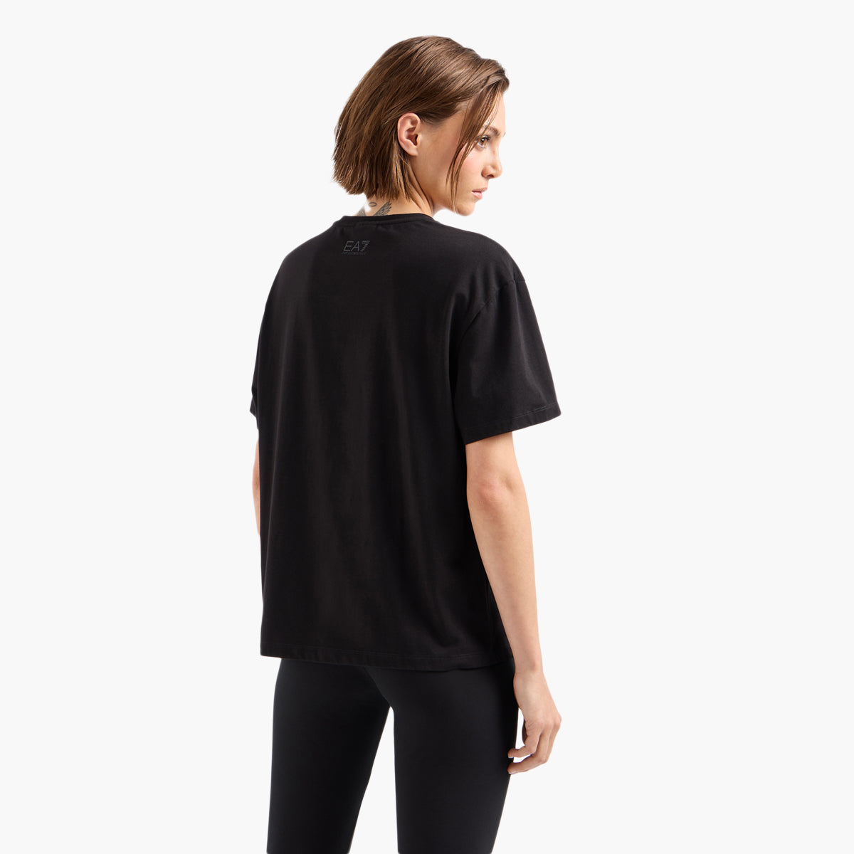 Ea7 Oversized Fit Cotton Crewneck Short Sleeve T-Shirt | LEVISONS