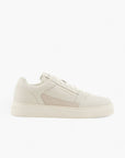 Emporio Armani Regenerated Leather Sneaker With Stitch Detailing | LEVISONS