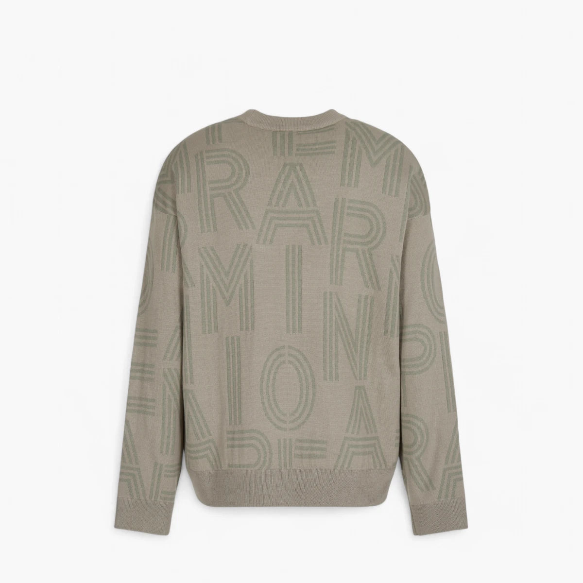 Emporio Armani Regular Fit All-Over Logo Crewneck Pullover | LEVISONS