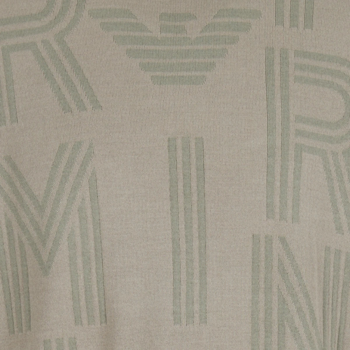 Emporio Armani Regular Fit All-Over Logo Crewneck Pullover | LEVISONS