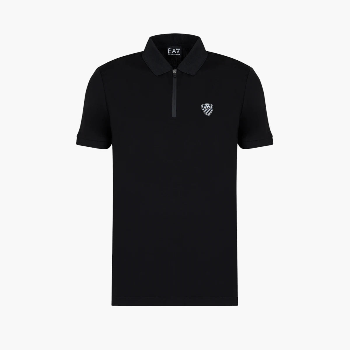 EA7 Premium Shield Slim Fit Polo Shirt With Half Zip Closure | LEVISONS