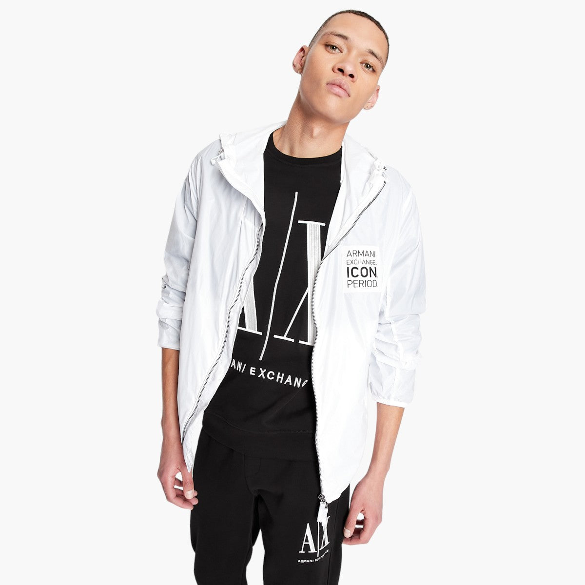 Armani Exchange Icon Contrast Logo Cotton Sweatpants | LEVISONS