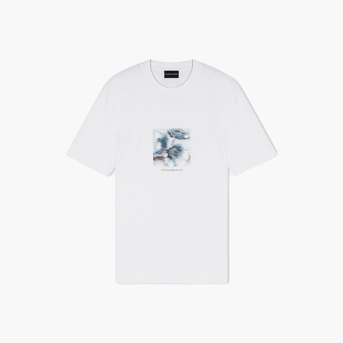 Emporio Armani Regular Fit T-Shirt With Embroidered Graphic Design | LEVISONS