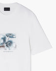 Emporio Armani Regular Fit T-Shirt With Embroidered Graphic Design | LEVISONS