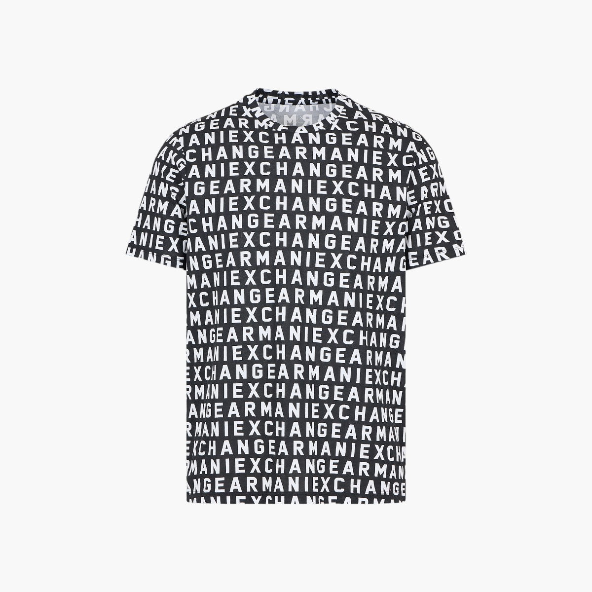 Armani Exchange Regular Fit All Over Logo Cotton T-Shirt | LEVISONS