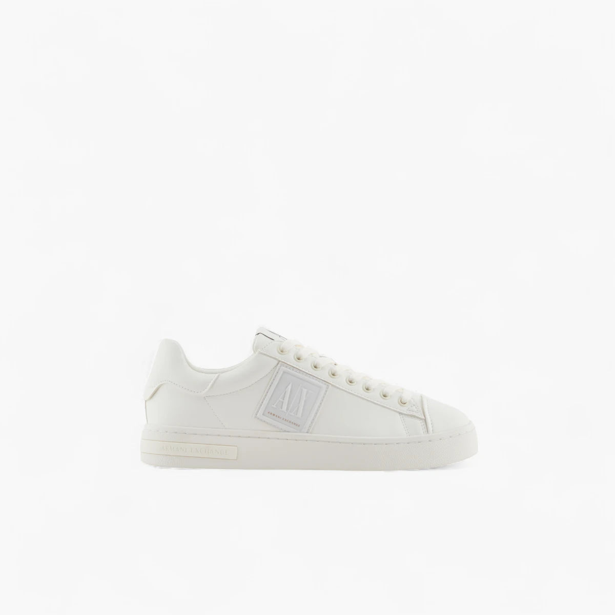 Armani Exchange Round Rubber Toe Lace Up Sneakers With Tone-On-Tone Logo Patch | LEVISONS