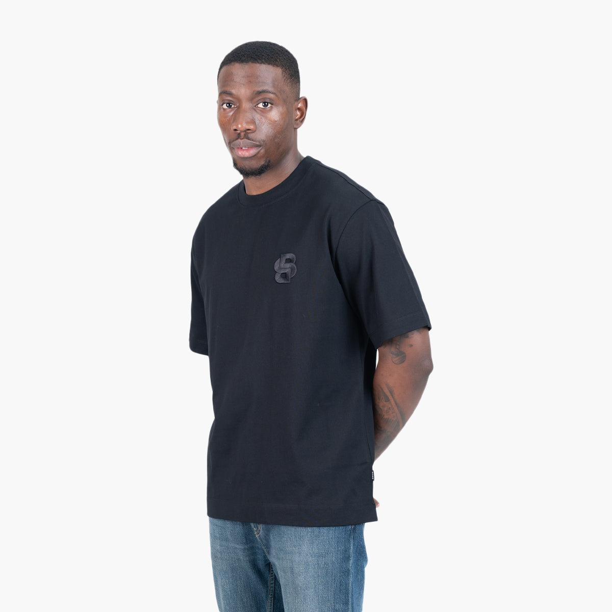 BOSS Green Cotton-Jersey T-Shirt | LEVISONS