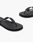 Armani Exchange Rubber Flip Flops With Logo Script | LEVISONS